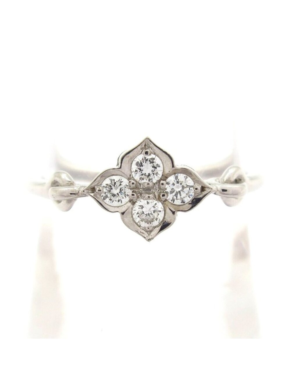 Cartier Ring Hindu 18k White Gold Diamond Resizing